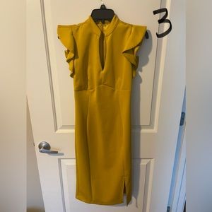 NYCO - yellow ruffle sleeve size XS